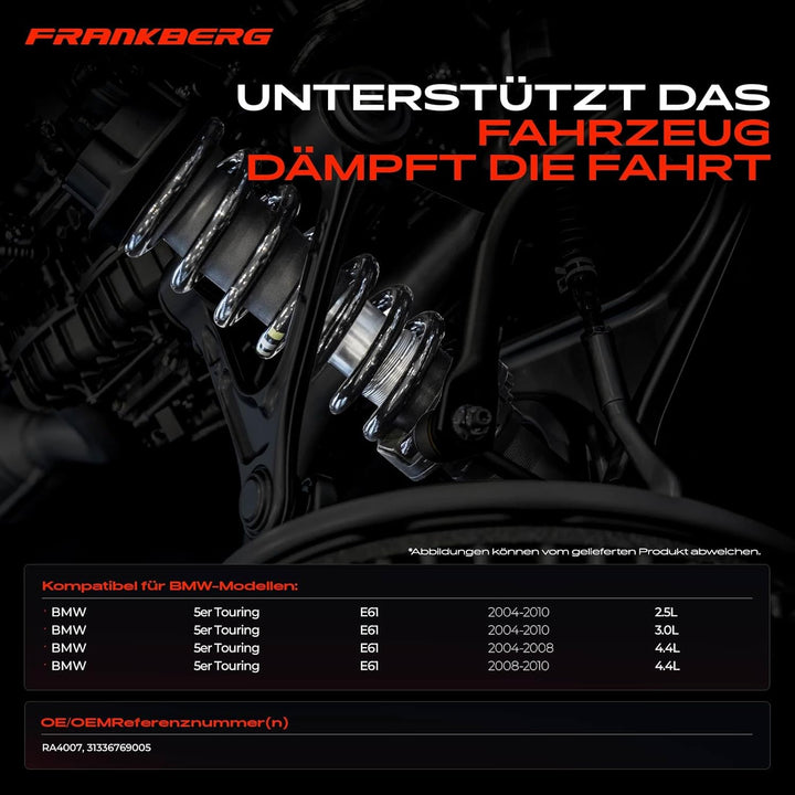 Frankberg 2x Federn Fahrwerksfeder Vorderachse Kompatibel mit 5er Touring E61 525 530 535 545 Kombi