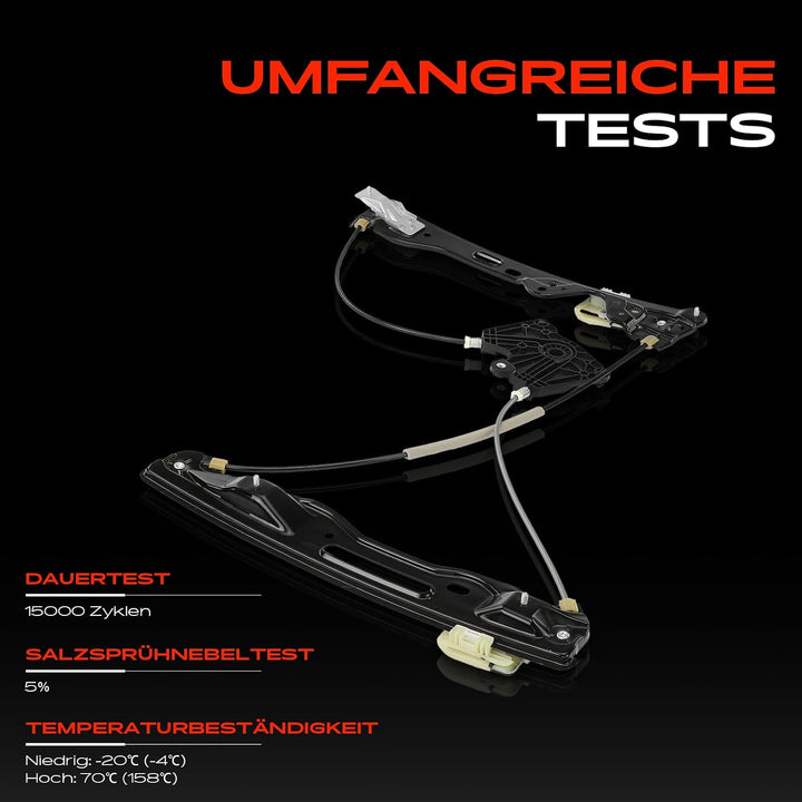 Frankberg 2x Fensterheber Elektrisch ohne Motor Vorne Links Rechts Kompatibel mit Mondeo V Schräghec