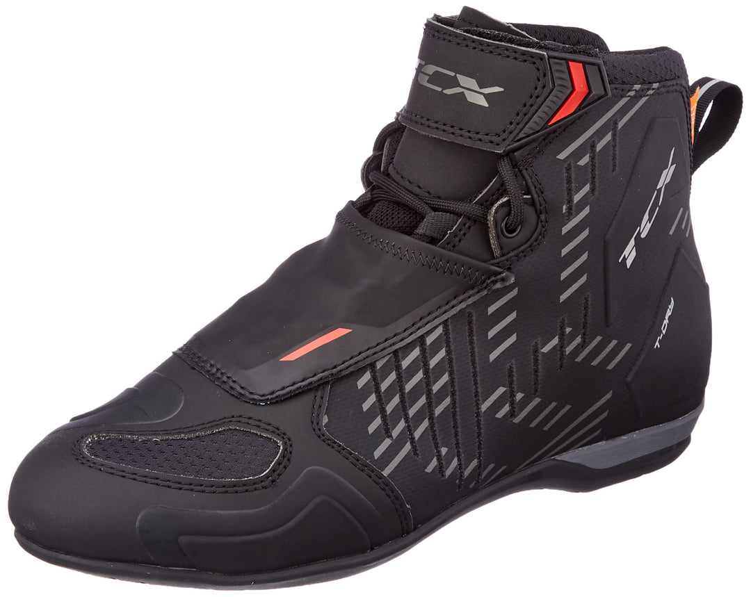 TCX Herren R04d Wp Motorcycle Boot 43 EU Schwarz, 43 EU Schwarz