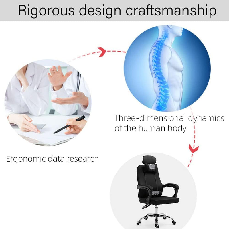 Mingone Bürostuhl Ergonomisch Computerstuhl Chefsessel Drehstuhl Schreibtischstuhl Höhenverstellbar