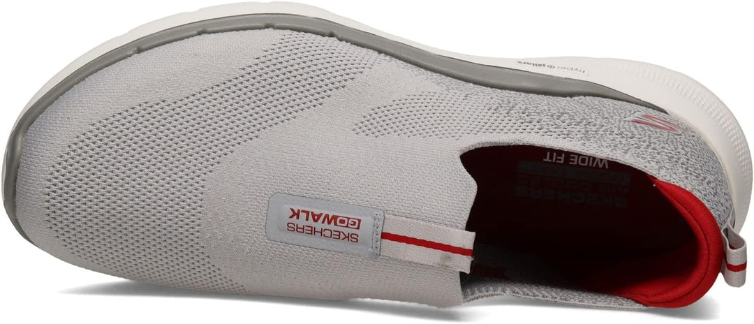 Skechers Premium Damen Sneakers 45.5 EU X-Weit Grau Rot, 45.5 EU X-Weit Grau Rot