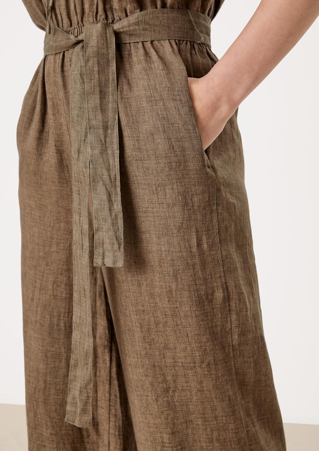 s.Oliver Jumpsuit aus Leinen 38 salbeigrün, 38 salbeigrün