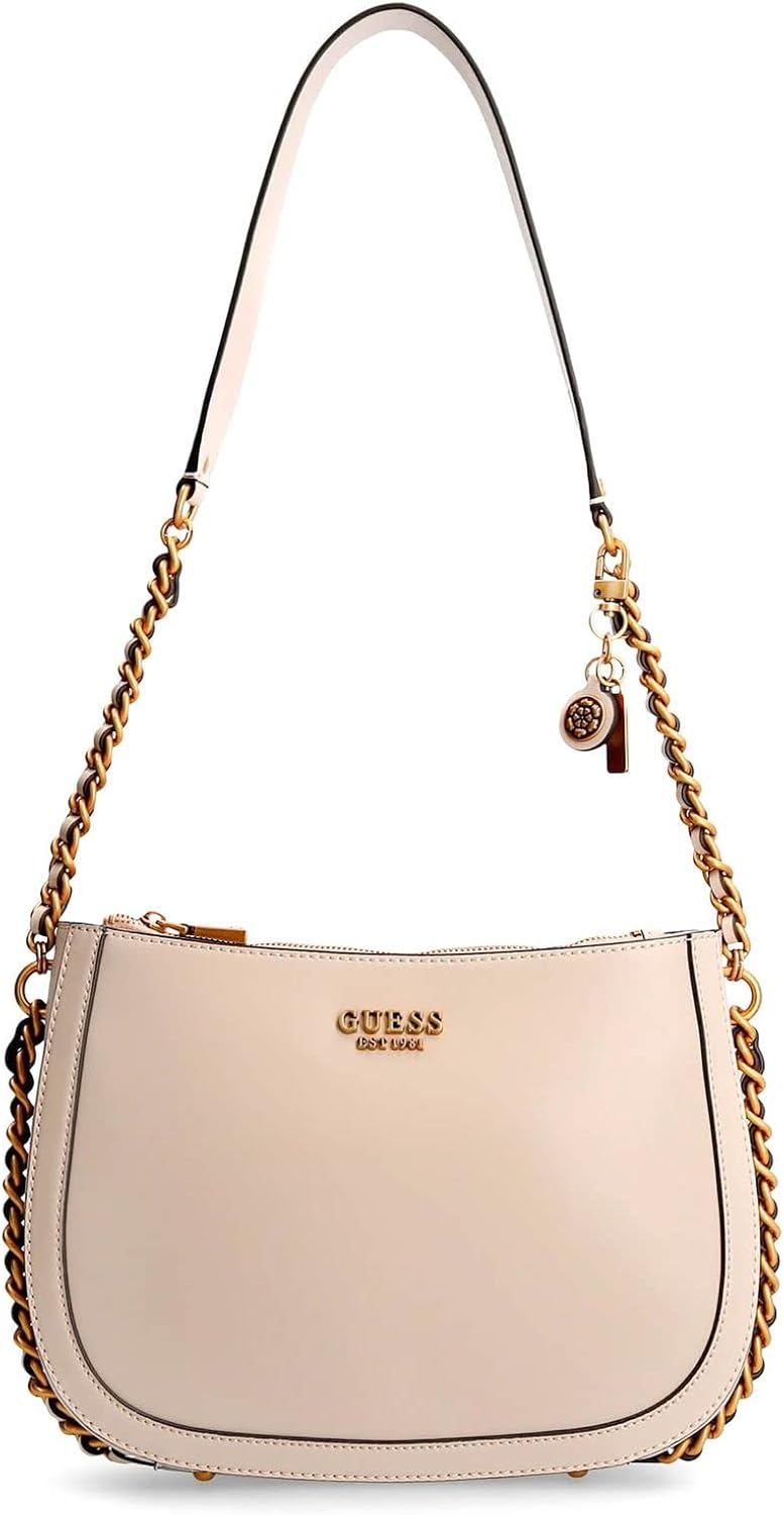 Guess Damen ABEY HOBO Damenhandtasche, Beige