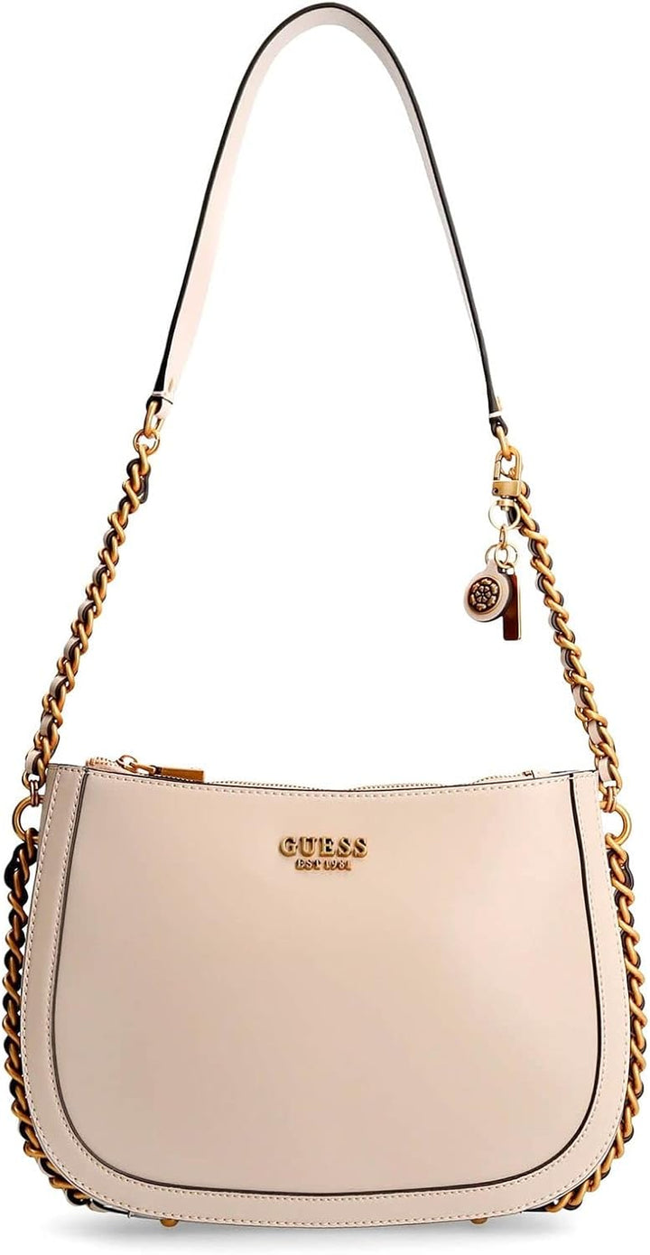 Guess Damen ABEY HOBO Damenhandtasche, Beige