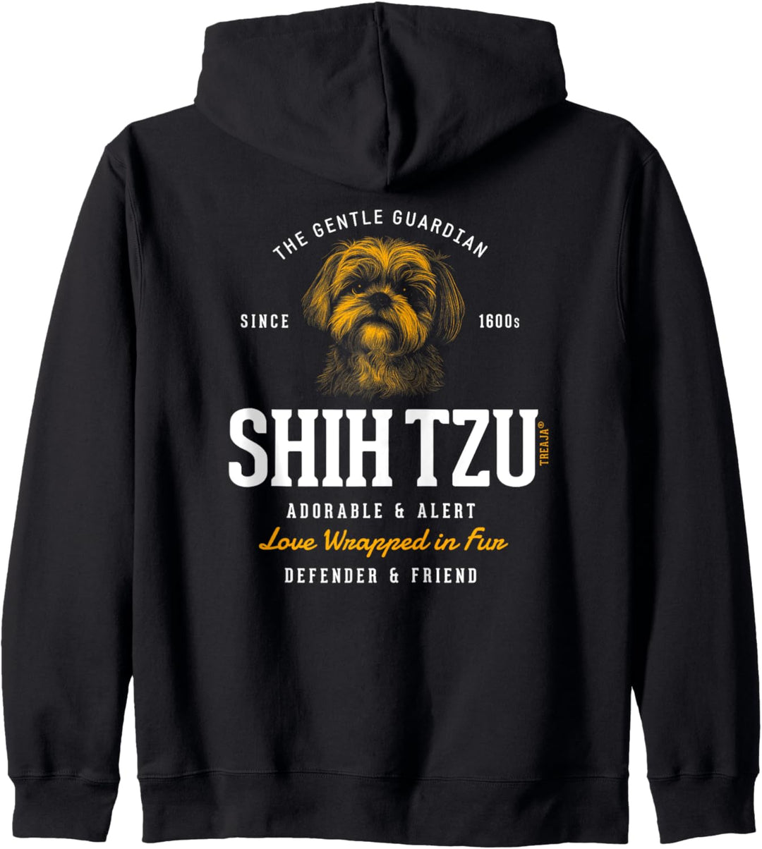 Vintage-Stil Retro Shih Tzu Kapuzenjacke