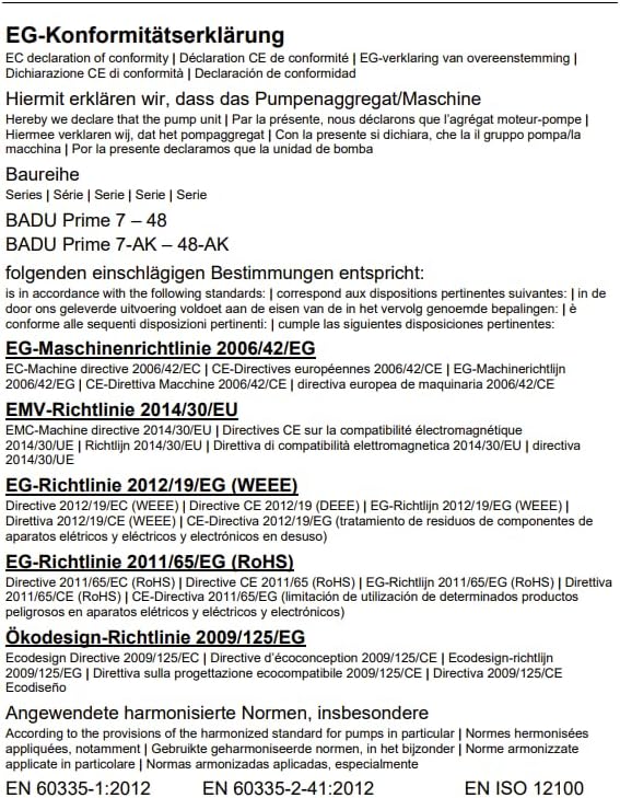 Speck Badu Prime 7 230 Volt Poolpumpe