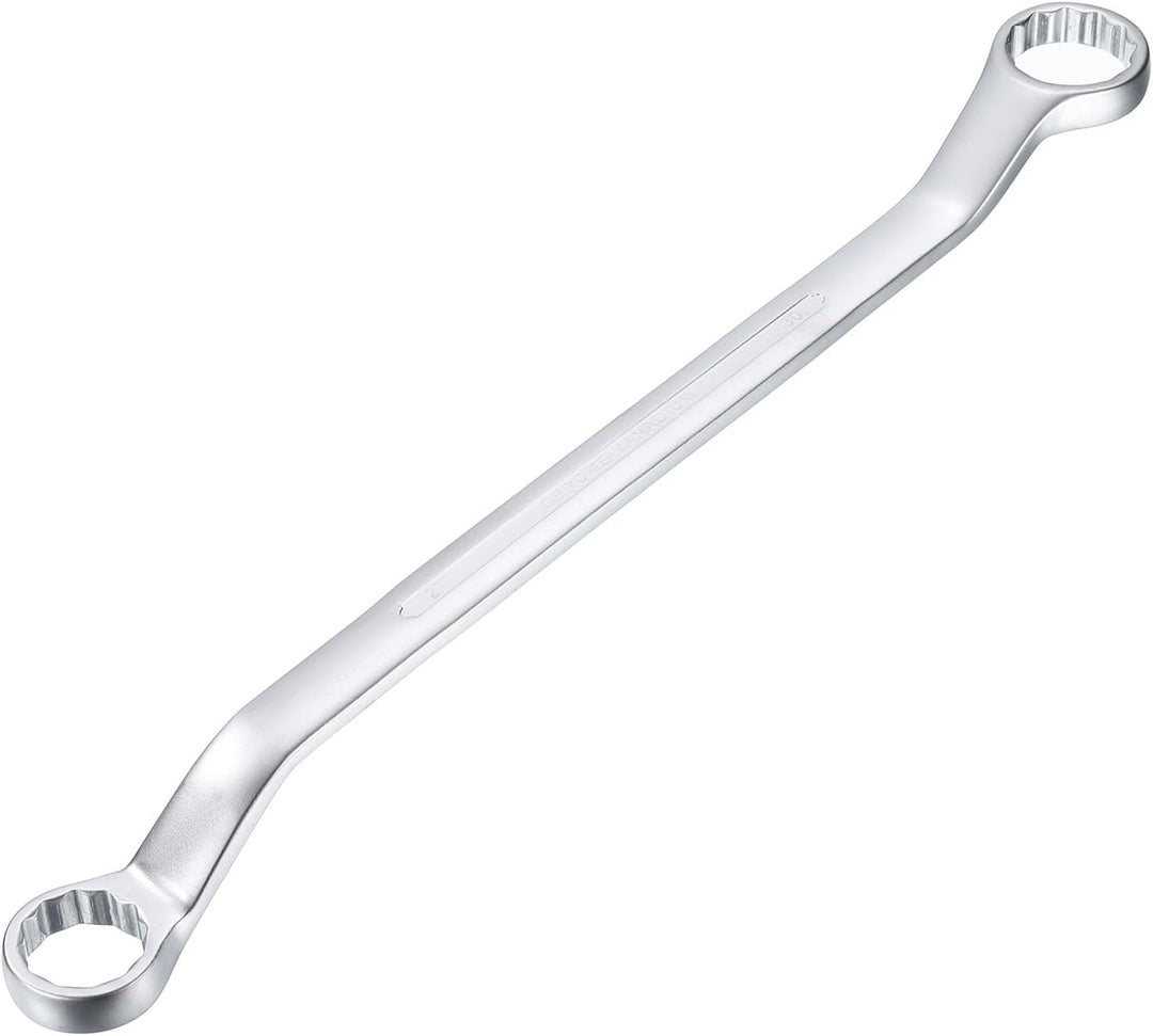 QUARKZMAN 45 Grad Offset Doppel-Ringschlüssel 27 mm x 30 mm, 12-Punkt-Metrischer CR-V-Doppelringschl