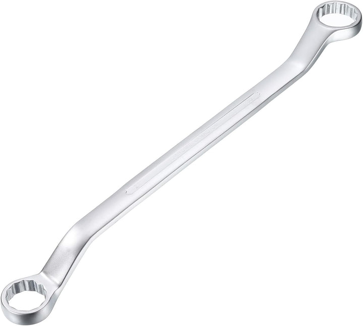 QUARKZMAN 45 Grad Offset Doppel-Ringschlüssel 27 mm x 30 mm, 12-Punkt-Metrischer CR-V-Doppelringschl