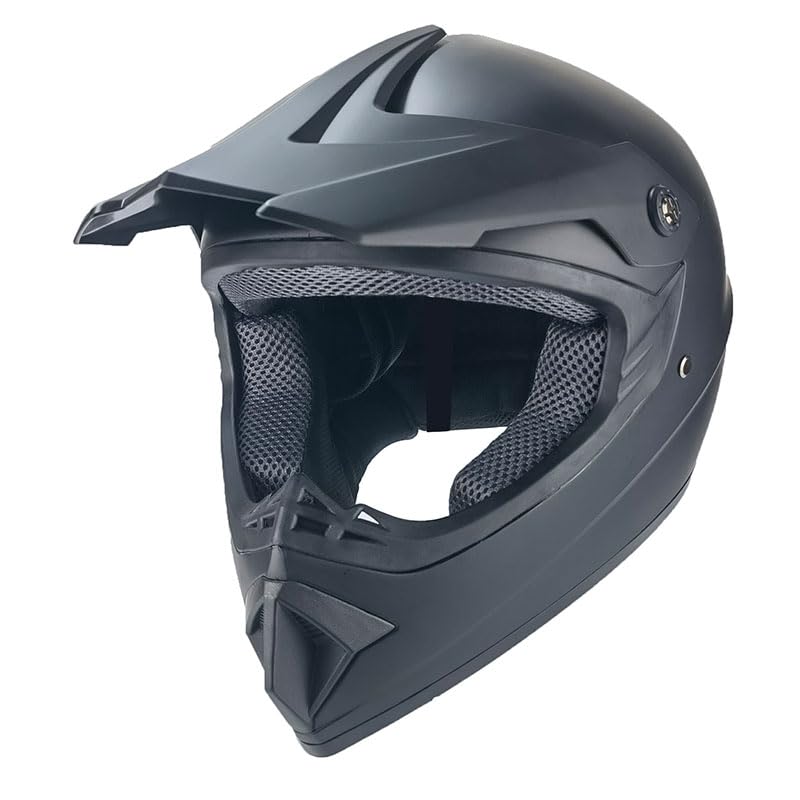 Kinder Crosshelm – Motorradhelm für Kinder und Jugendliche, ABS-Schale, robuster Kinderhelm für Down
