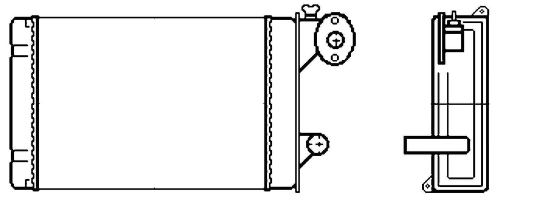 BEHR HELLA SERVICE 8FH 351 313-341 Wärmetauscher, Innenraumheizung