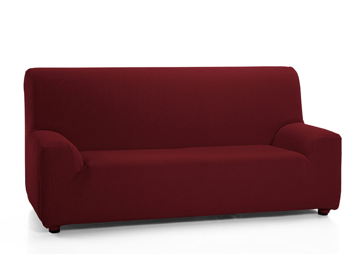 Martina Home Túnez, elastischer Sofabezug, Stoff, Rot (Bordeaux), 2-Sitzer (120 bis 170 cm) Rot (Bor