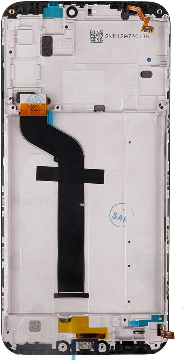 Swark LCD Display Compatible with Xiaomi Mi A2 Lite/Redmi 6 Pro (Schwarz mit Rahmen) Touchscreen Bil