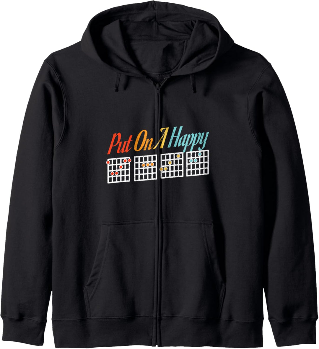 Lustige Gitarre als fröhliches Vintage-Musikgeschenk Kapuzenjacke