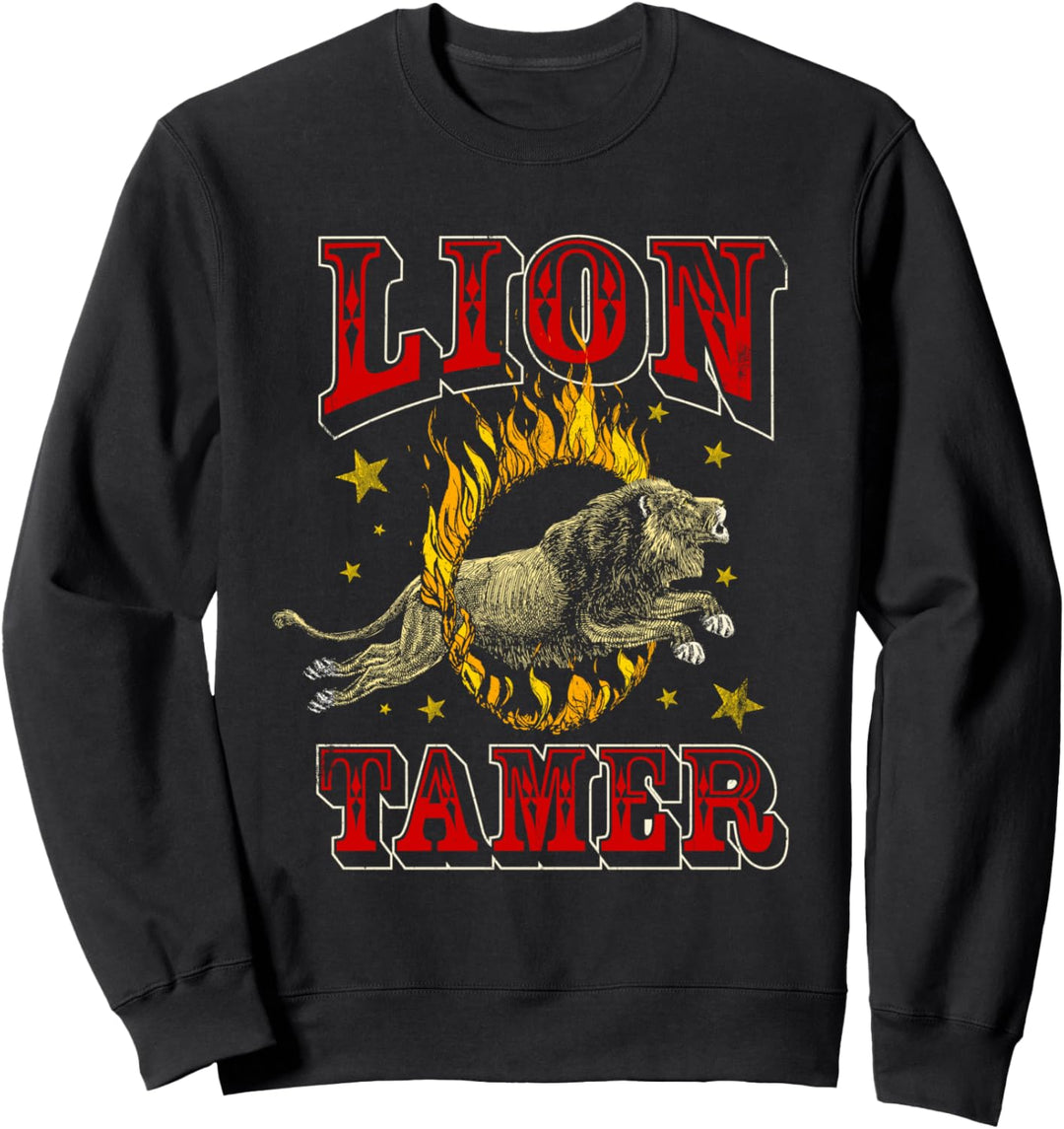 Zirkusstab Löwenzähmer Vintage Karneval Kostüm Mottoparty Sweatshirt
