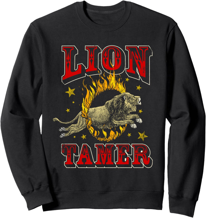 Zirkusstab Löwenzähmer Vintage Karneval Kostüm Mottoparty Sweatshirt