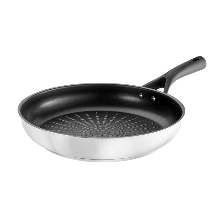 Pyrex Expert Bratpfanne , Stahl INOX _ andere Spülschwamm, Schwarz und Grau, 20 cm, 20 cm