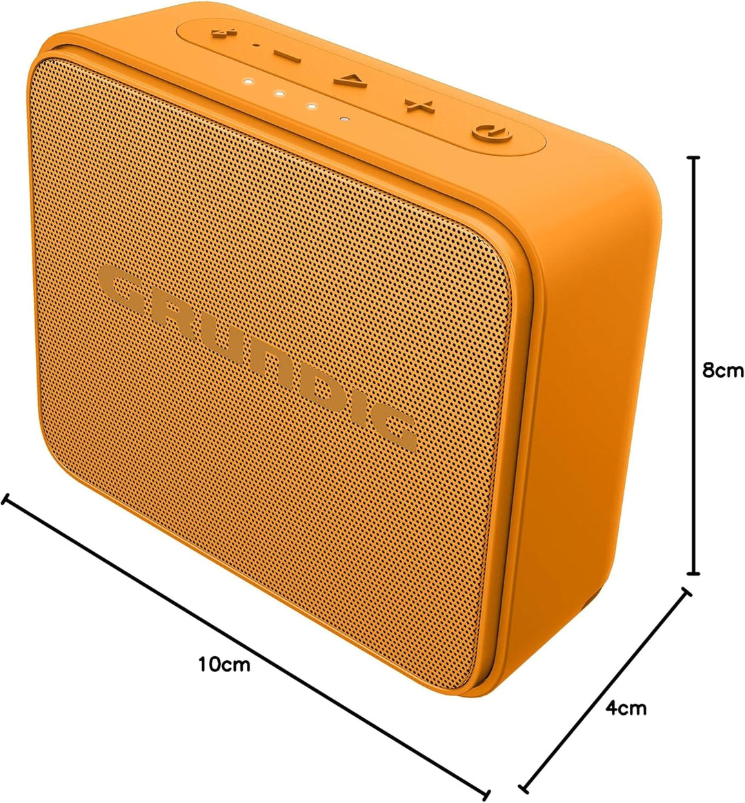 Grundig GBT Jam Orange Bluetooth Lautsprecher, Soundbox, 3.5 W RMS, Bluetooth 5.0, bis zu 30 Meter R
