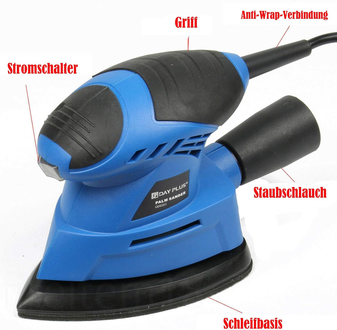 Leistungsstarker elektrischer Detail-Maus-Handhand-Mini-Schleifer mit Detail-Schleifblättern 130W 2M