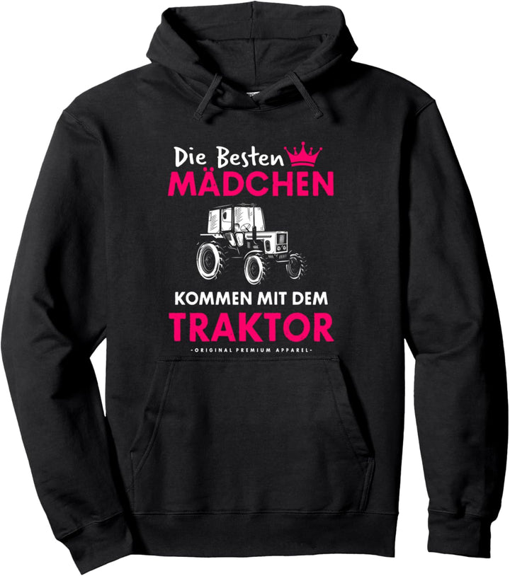 Die Besten Mädchen Kommen Mit Dem Traktor Damen Bäuerin Pullover Hoodie