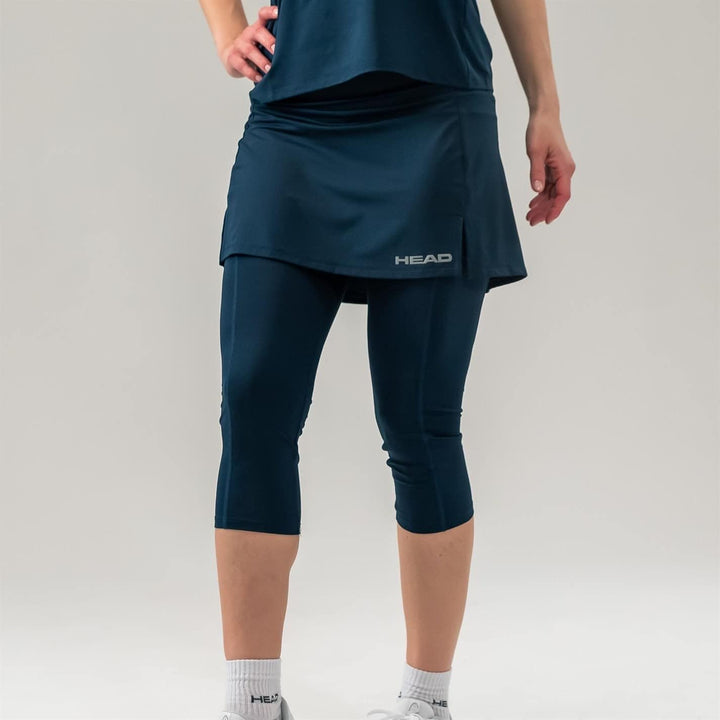 HEAD Damen Club 3/4 Tights Skort W Skorts XS Darkblue, XS Darkblue