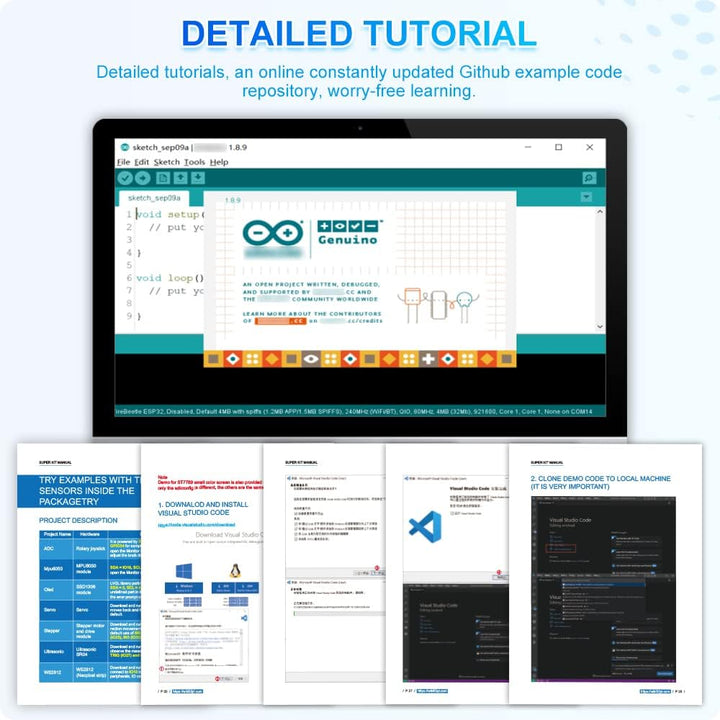 GeeekPi Complete Ultimate Starter Kit for Arduino UNO R3 Mega 2560,ESP32-WROVER,ESP8266,Includes Var