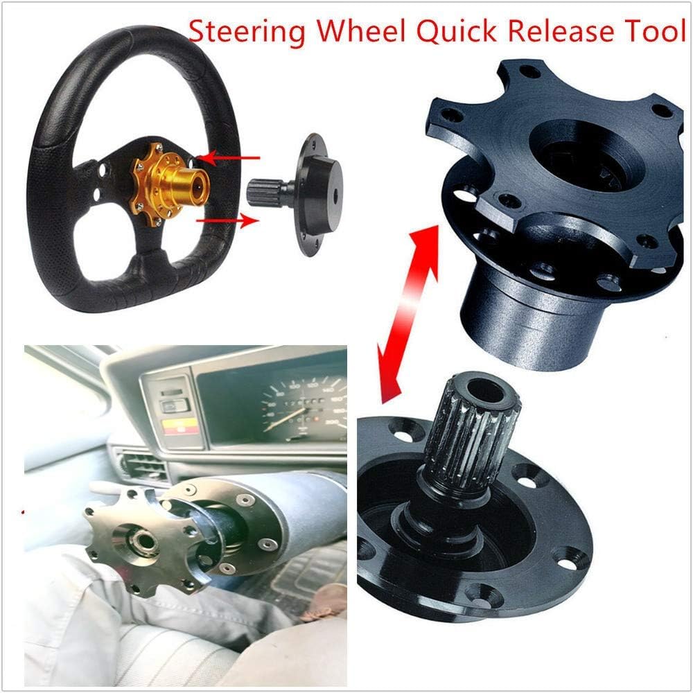 Auto-Lenkrad Schnellwechsel-Nabe Universal Racing/Rally/Motorsport Boss Hub Lenkrad-Anpassung (schwa