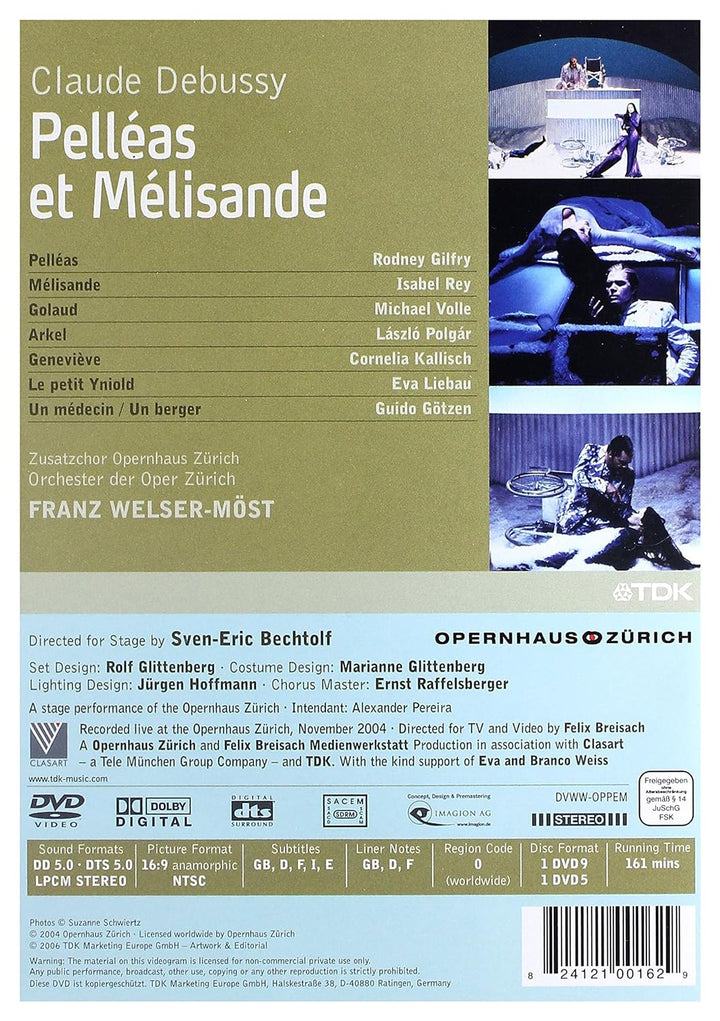 Debussy, Claude - Pelléas et Mélisande NTSC), DVD