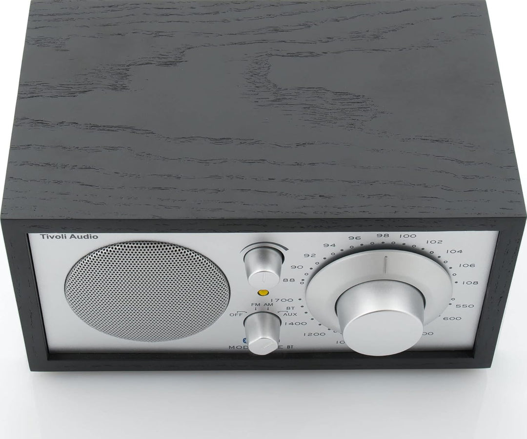 Tivoli Audio Model One BT Bluetooth UKW-/MW-Tisch Radio (Schwarz/Silber) Schwarz / Silber, Schwarz /