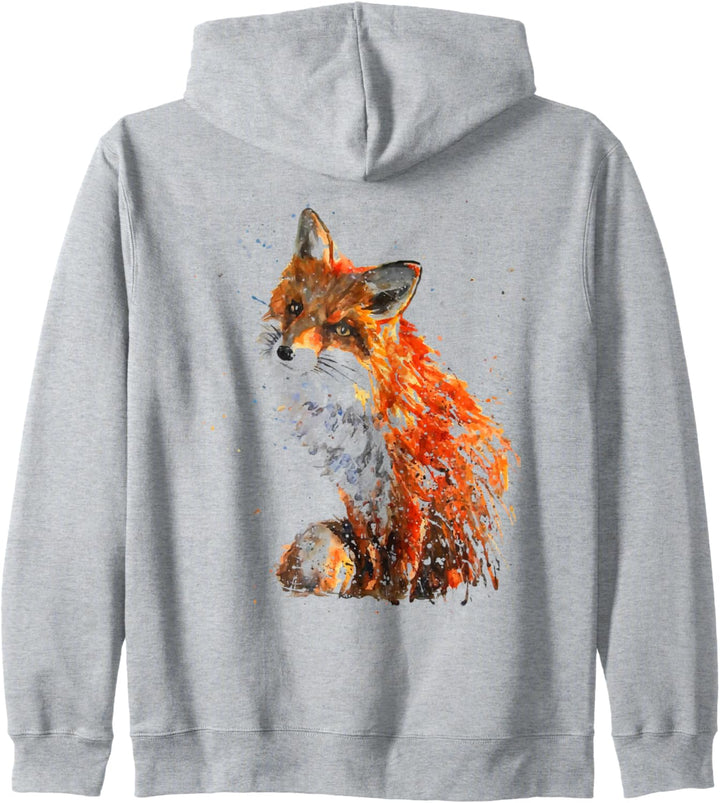 Fuchs , Handbemalter Fuchs Kapuzenjacke