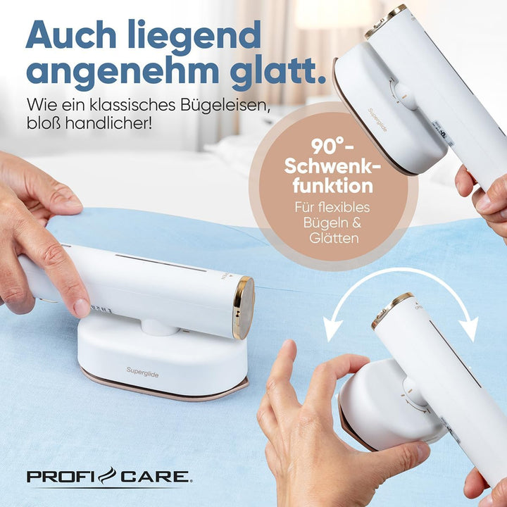 ProfiCare® Dampfglätter | 30 Sek. Aufheizzeit | Steamer Dampfglätter | für Reise und Alltag | 1,90m