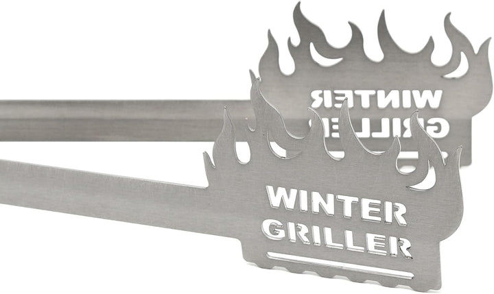 Grillzange Winter Griller, spülmaschinengeeignet, Geschenkidee, Männergeschenk, Wintergrillen, Grill