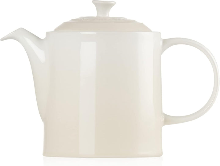 Le Creuset Hohe Kanne aus Steinzeug 1,3 Liter, Steinzeug, Meringue, 70703137160000 Garnet, Garnet