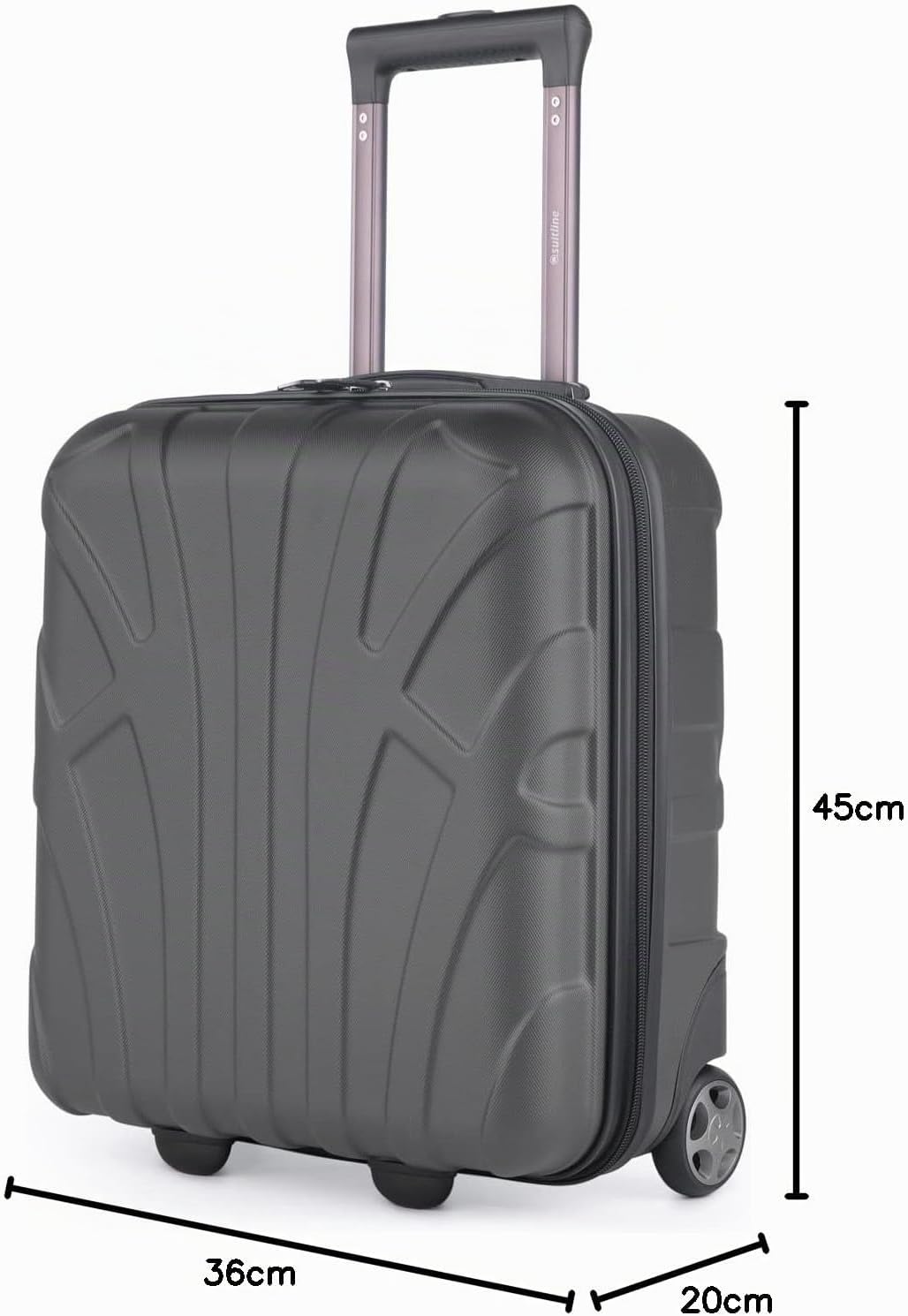 suitline - Kleiner Koffer 45x36x20 cm, Easyjet Freigepäck Underseat Handgepäck, Bordgepäck Trolley l