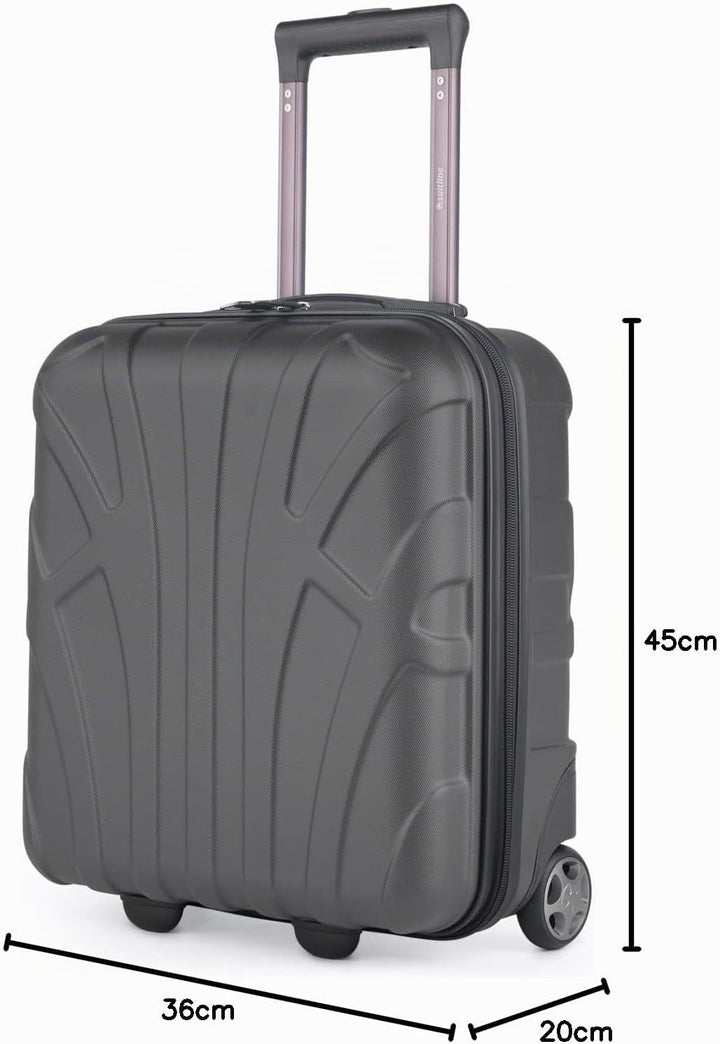 suitline - Kleiner Koffer 45x36x20 cm, Easyjet Freigepäck Underseat Handgepäck, Bordgepäck Trolley l