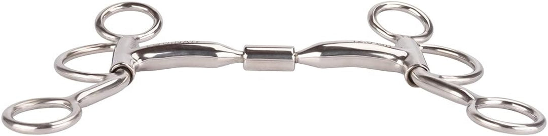 Equinate Westerngebiss Billy Allen Bit mit Shanks Edelstahl 14,5cm, 14,5cm