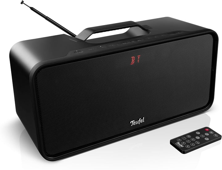 Teufel BOOMSTER 4 Robuster Bluetooth Lautsprecher mit 2.1-Stereo-System Soundsystem DAB+ und FM-RDS-