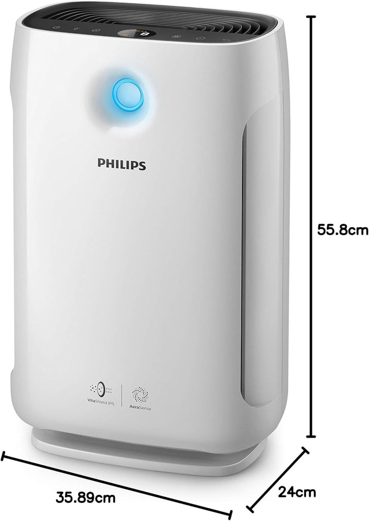 Philips Series 2000 Luftreiniger – entfernt Pollen, Staub, Viren und Allergene* in Räumen mit bis zu