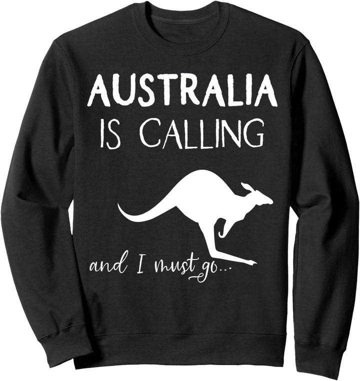 Australien is calling Känguru Australia Backpacker Geschenk Sweatshirt
