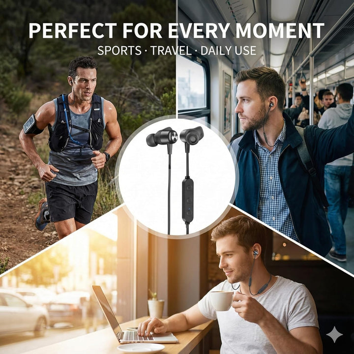 Bluetooth Kopfhörer Kabellos 5.0 Sport, 20 Std Spielzeit, IPX7 Wasserdicht, In-Ear Kopfhörer mit Mik