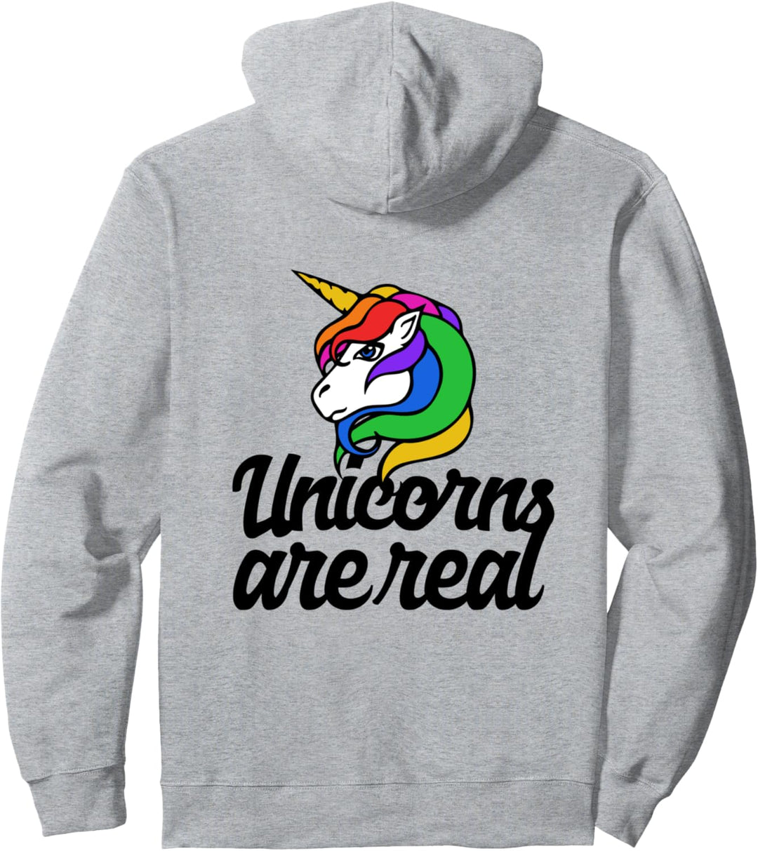 Unicorns are real rainbow unicorn Pullover Hoodie