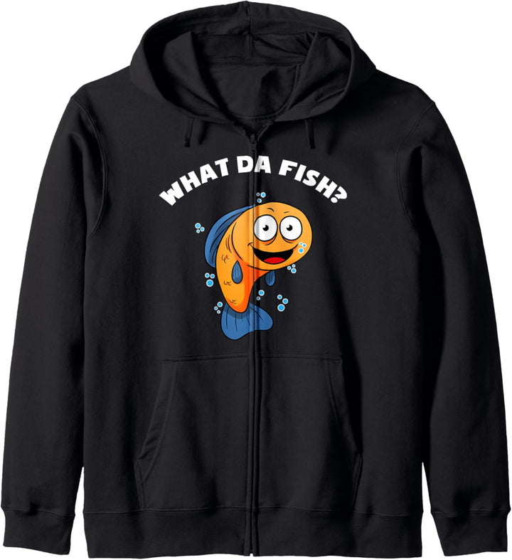What Da Fish Angler Angeln Fischen Aquarium Fischer Kapuzenjacke