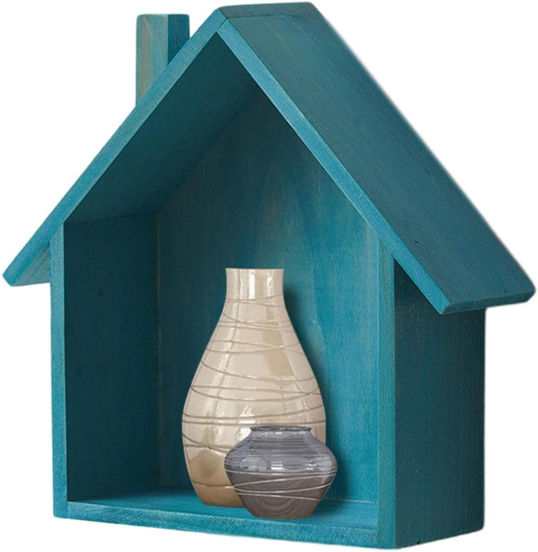 Holzbox Hausform | Regalbox Hausform | Wandregale In Hausform | Setzkasten Haus | Wanddekoration Kin