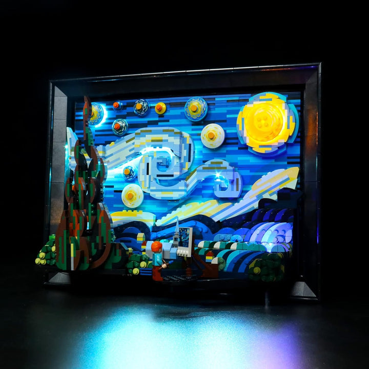 Led Licht Set für Lego The Starry Night, Led Beleuchtungs Set für Lego 21333 Lego Ideas Vincent Van
