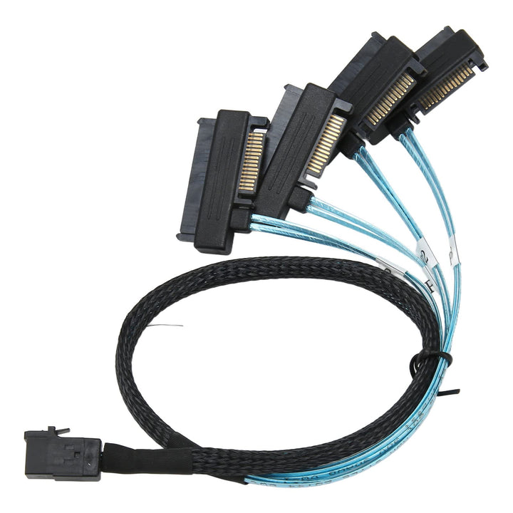SFF-8643 Internes -SAS-HD-zu-4-9-Pin-Server-Festplatten-Array-Datenkabel, Hochgeschwindigkeits-SFF-8