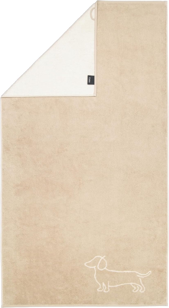 Cawö Handtücher WE Love Dogs Companion 6248 Natur-Beige - 33 Duschtuch 80x150 cm, Duschtuch 80x150 c