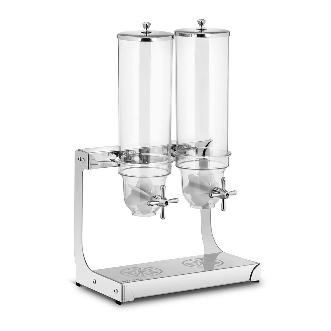 Royal Catering RCCS-3.5LSS2 Müslispender 2 x 3,5 L 2 Behälter Cerealienspender Cornflakes Spender Mü