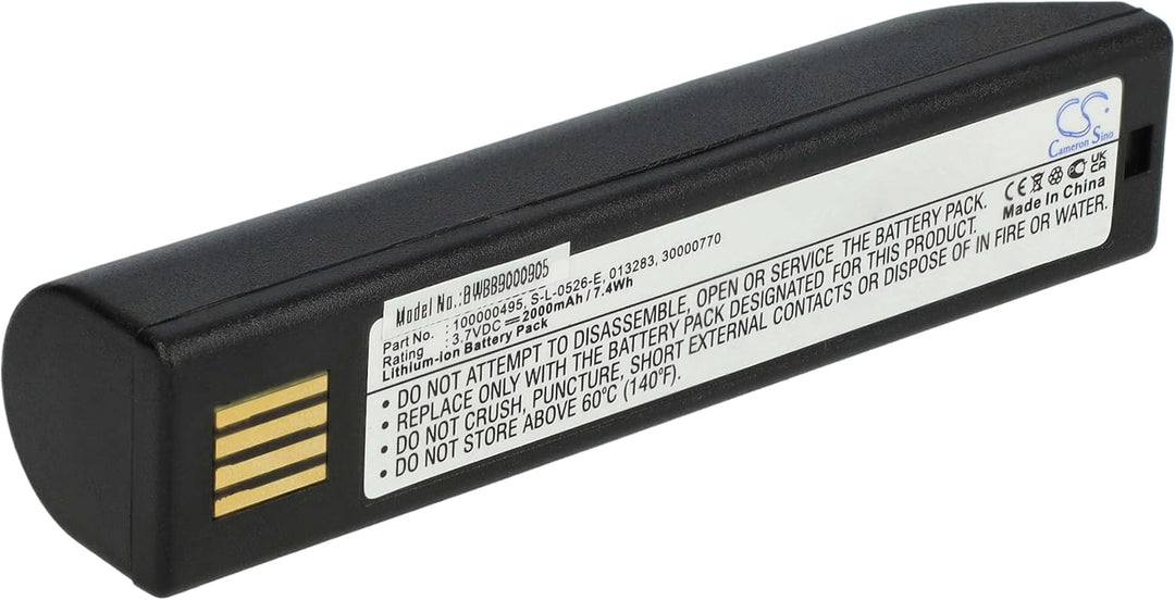 vhbw Akku Ersatz für Honeywell BAT-SCN01, HO48L1-G, S-L-0526-E für Barcodescanner POS (2000 mAh, 3,7