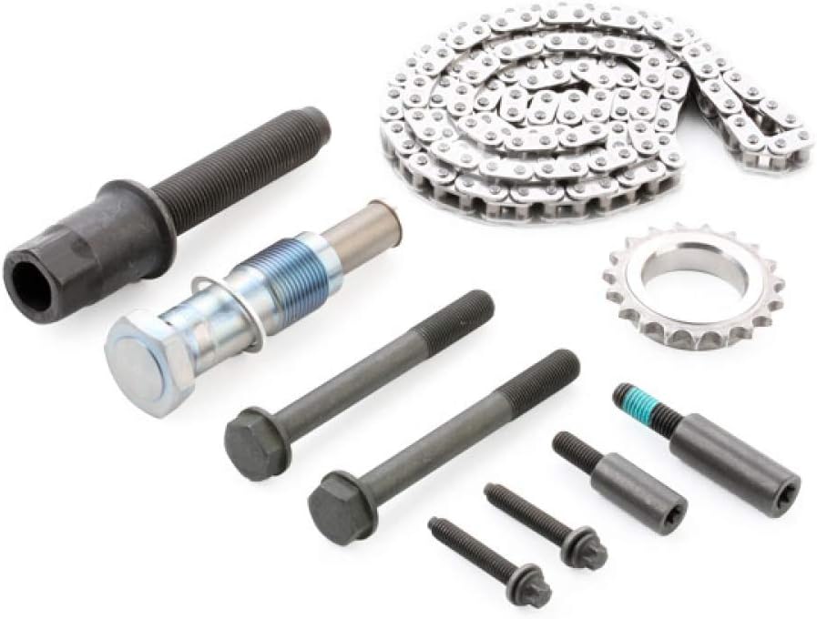 febi bilstein 47662 Steuerkettensatz für Nockenwelle, 1 Stück & 36379 Ölwannendichtung, 1 Stück Bund