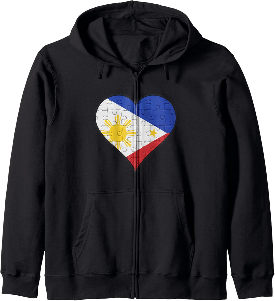 Philippinen Filipino Flagge Herz Kapuzenjacke
