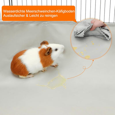 FHTONGE Meerschweinchen Käfig Einlage, Wasserdicht Käfig Unterlage Meerschweinchen Matte für Käfig B